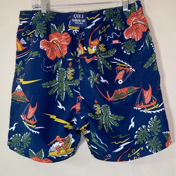 Qike Tribe Men's Patterned Swim Trunks - Picture 5 of 6